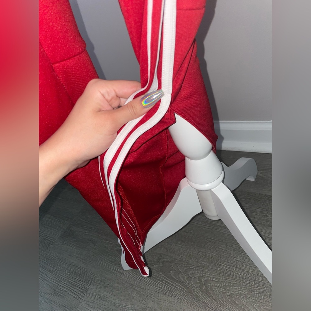 Red Adidas Striped Pants - Picture 6 of 8